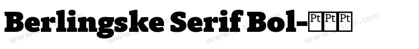 Berlingske Serif Bol字体转换